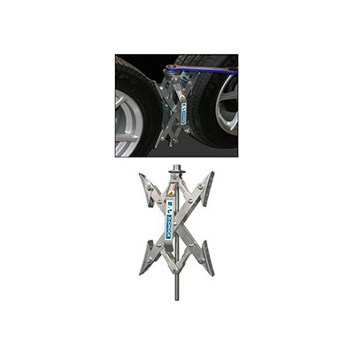 RV Wheel Chocks - BAL Locking X-Chocks With Ratchet Wrench - 1 Per Pack