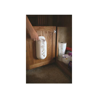 RV Bag Dispenser - Camco Pop-A-Bag Plastic Bag Dispenser - White