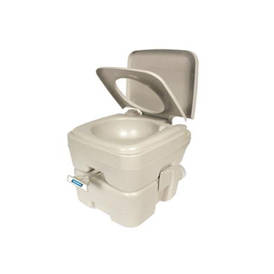 Portable Toilets - Camco 41541 Toilet With Detachable 5.3 Gallon Tank & Slide Lock Valve