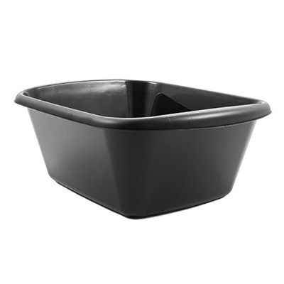 RV Kitchen Sink Dish Pan - Camco 43515 Mini Size Dish Pan 10-1/2" x 12-3/4" - Black