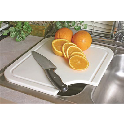 RV Sink Cover - Camco - Sink Mate Cutting Board - Polyethylene - White - 12.5" x 14.5"