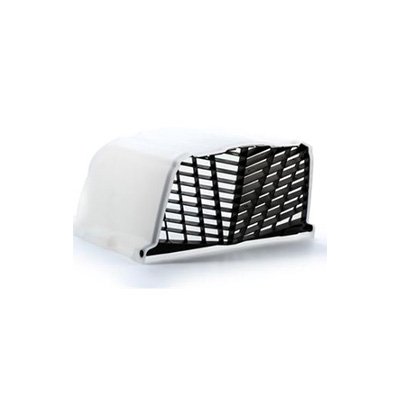 RV Roof Vent Rain Covers - Camco 40446 XLT Large Cover With Louvers & Insect Screen - White