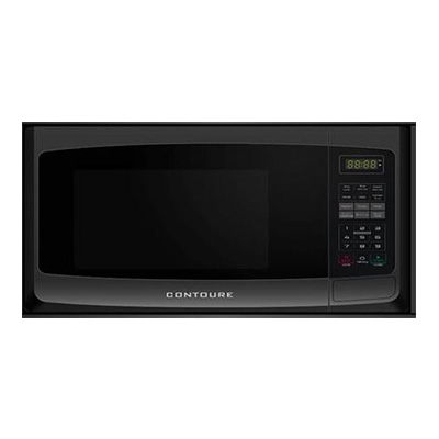 RV Microwave Oven - Contoure - 900W - 1 Cubic Foot - Glass Turntable - Black