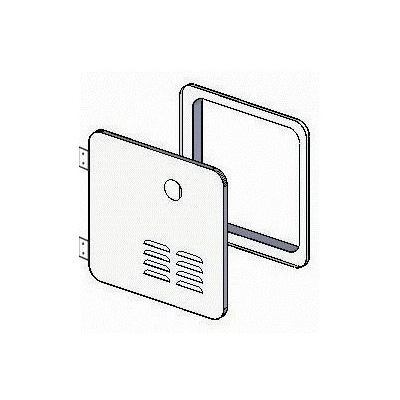 RV Tankless Water Heater Doors - Girard Products Door Replaces Suburban 6G - Polar White