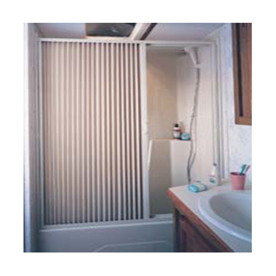 Shower Door - Irvine - Pleated - 36"W x 67"H - White