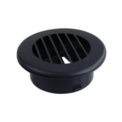RV Duct Cover - Thetford - Thermovent - 4 Inch Ducts - Rotates - Includes Damper - Black