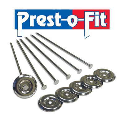 Camping Mat Pegs - Prest-O-Fit - Steel - Low Profile Tops - 6 Per Pack