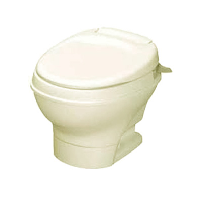 RV Toilet - Thetford - Aqua-Magic V - Plastic - Low Profile - Hand Flush - Parchment
