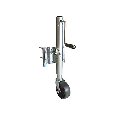 Trailer Tongue Jack - Ultra-Fab Products - Sidewind - Bolt-On Bracket Mount - Includes Wheel
