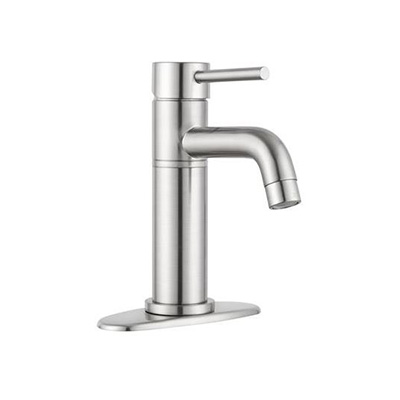 RV Bathroom Sink Faucets - Dura Faucet Single-Handle Lavatory Vessel - Brushed Satin Nickel