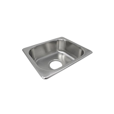 RV Kitchen Sink - Lasalle Bristol - Single Bowl - 14-1/3" x 12" - 3-1/2" Drain - Stainless Steel