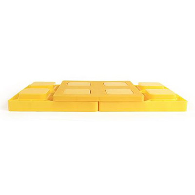 RV Leveling Block Caps - Camco Plastic Leveling Block Caps - 4 Per Pack - Yellow