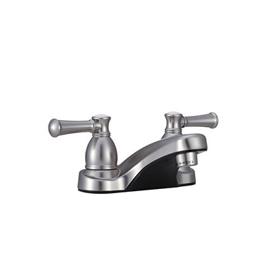 RV Bathroom Sink Faucets - Dura Faucet Designer Series Taps - Lever Handles - Satin Nickel