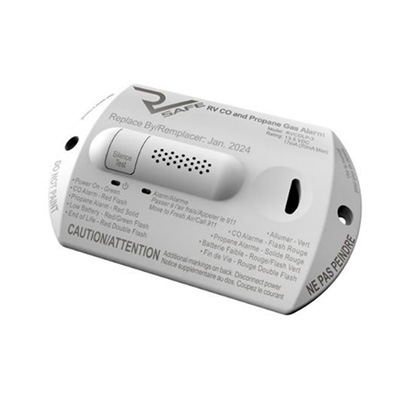 RV Carbon Monoxide/Propane Detector - RV SAFE RVCOLP-2W Universal Dual Alarm - White