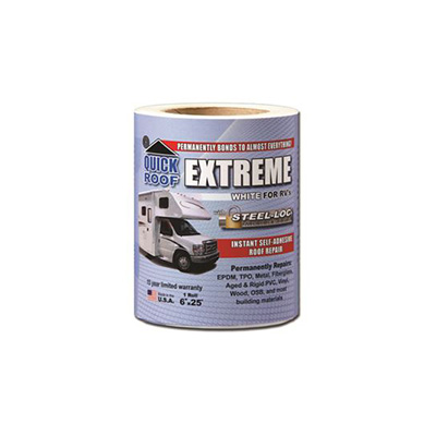 RV Roof Repair Tape - Cofair Products UBE625 Quick Roof Extreme - EPDM - 6" x 25" - White