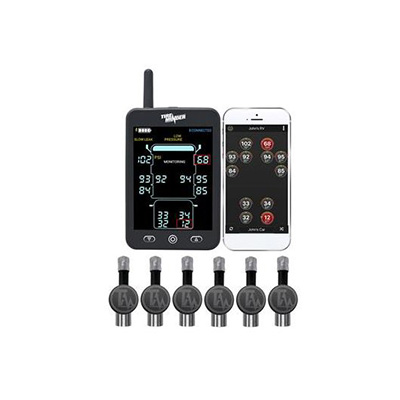 Tire Pressure Monitors - Tire Minder A1AS Pressure Monitor With Bluetooth Transmitters