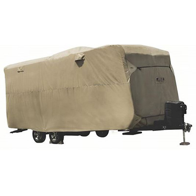 Travel Trailer Cover - ADCO 74844 Storage Lot Cover All Climates 26'1" To 28'6" - Tan