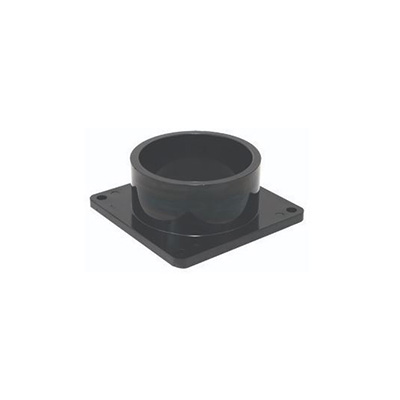 RV Sewer Spigots - Valterra ABS Plastic Bolt-On Sewer Spigot With Flange - 3 Inches - Black
